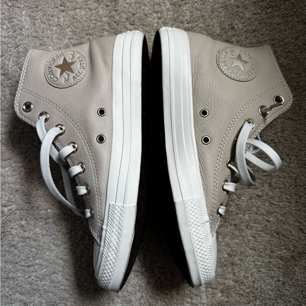 Converse | Leather High Tops - Picture 4 of 6